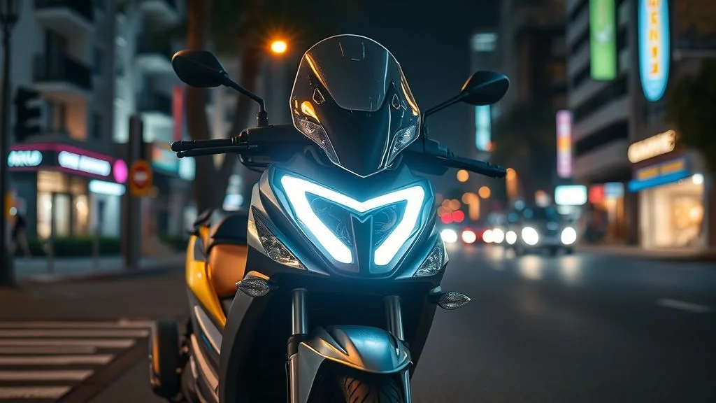 Valor para trocar farol de moto por LED legalizado